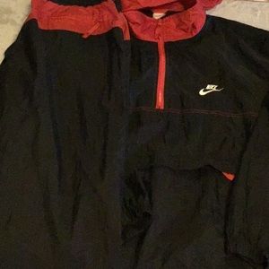 True Vintage Bred  Nike Track Suit Size XL Windbreaker + Track Pants 100% Nylon